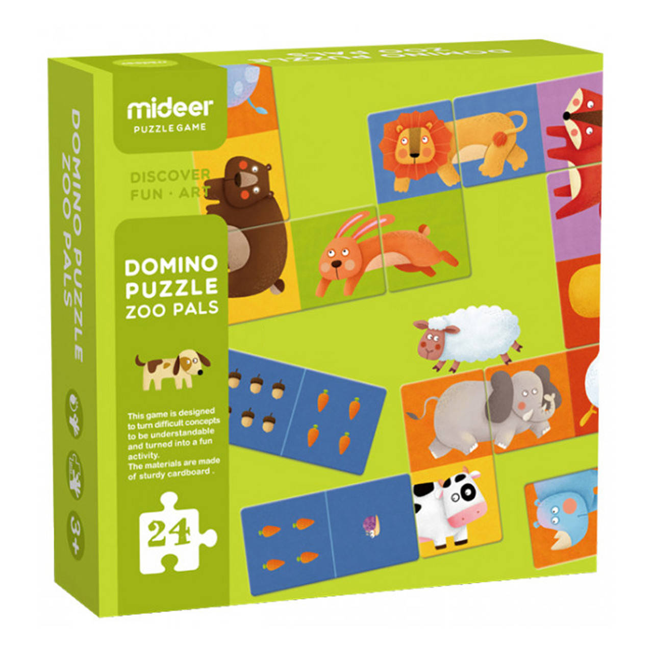 

Домино-пазл "Зоопарк" MiDeer Toys, Разные цвета