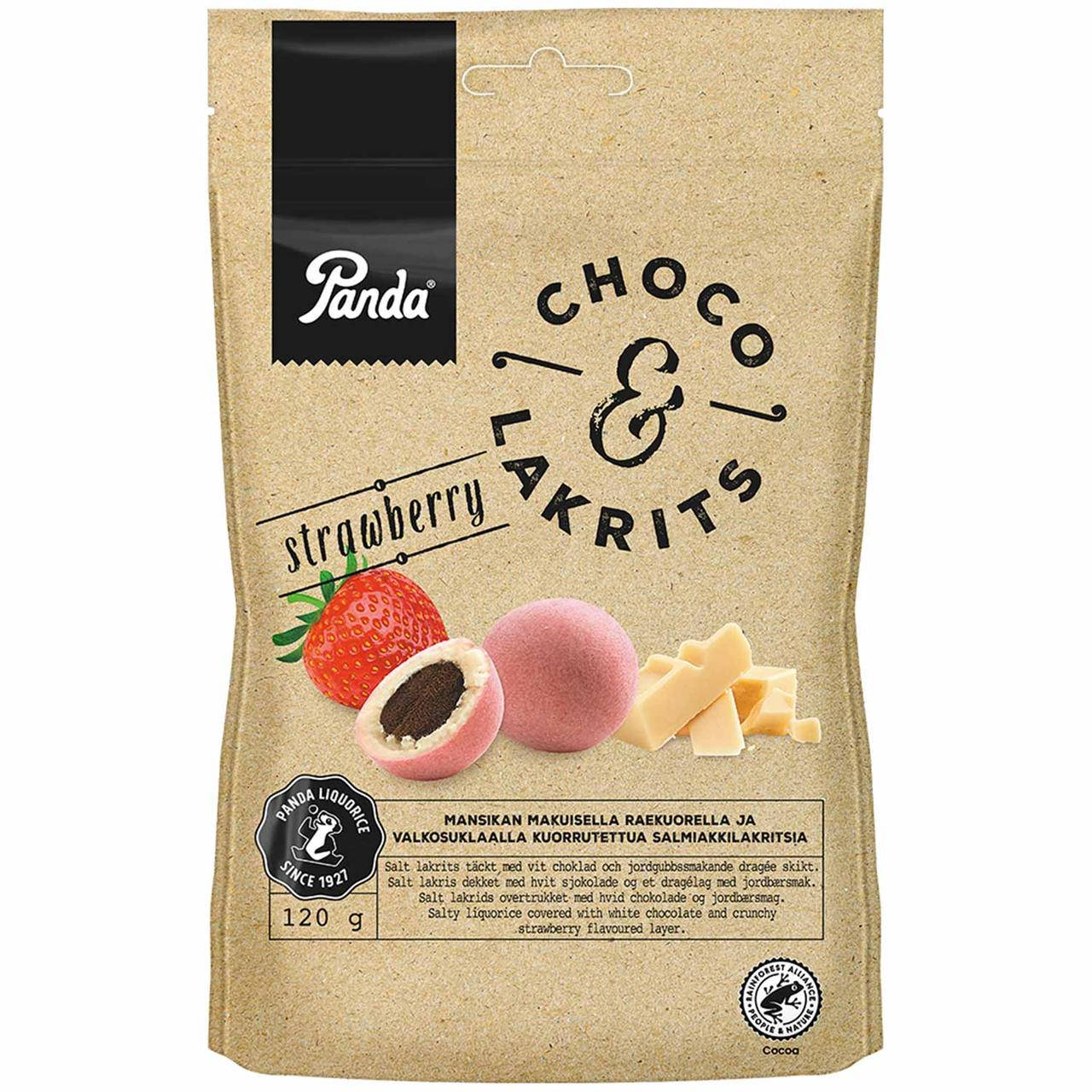 

Лакрица в шоколаде Panda Choco Lakrits Strawberry 120g