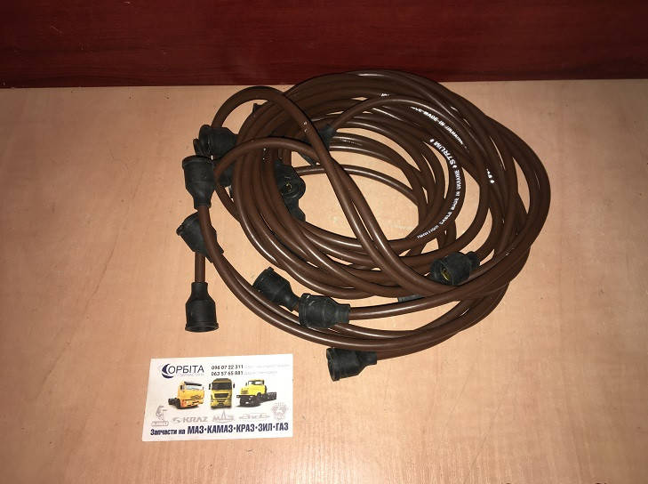 

130-3706371 Провод зажигания ЗИЛ 130 коричневый 9 шт. (пр-во Украина)