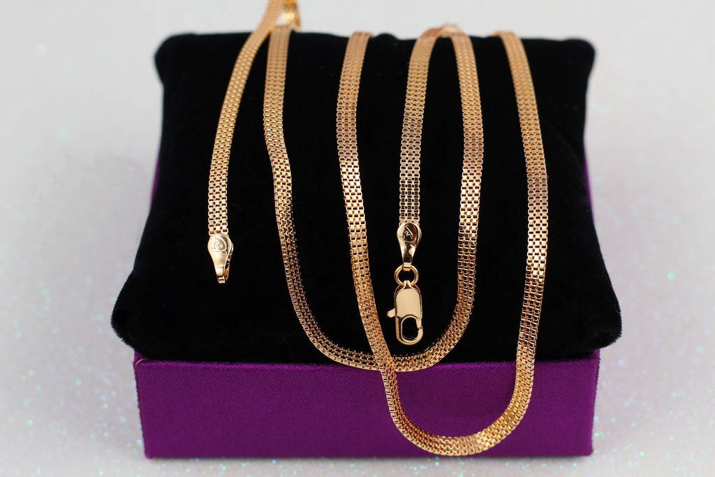 

Цепь Xuping Jewelry веницианка тройная 40 см 3,5 мм золотистая