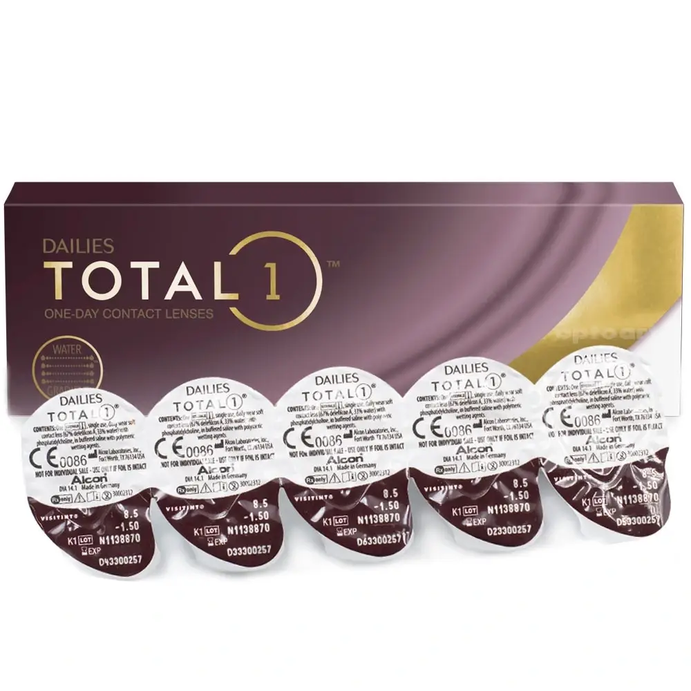 

Dailies TOTAL 1 30 шт. ( Alcon) Контактные линзы однодневные