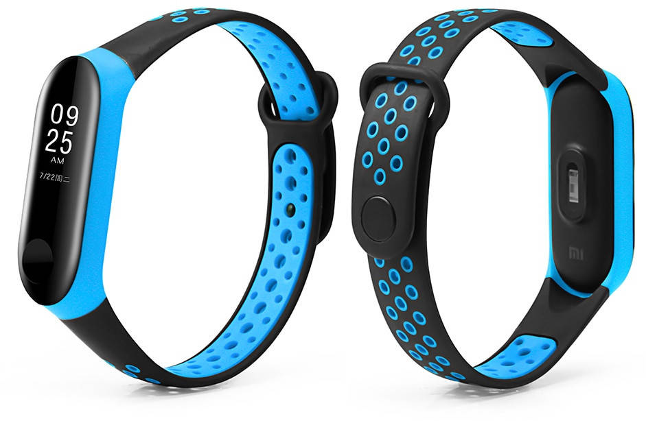 

Ремешок Xiaomi Mi Band 3 / 4 Sport Черно-синий
