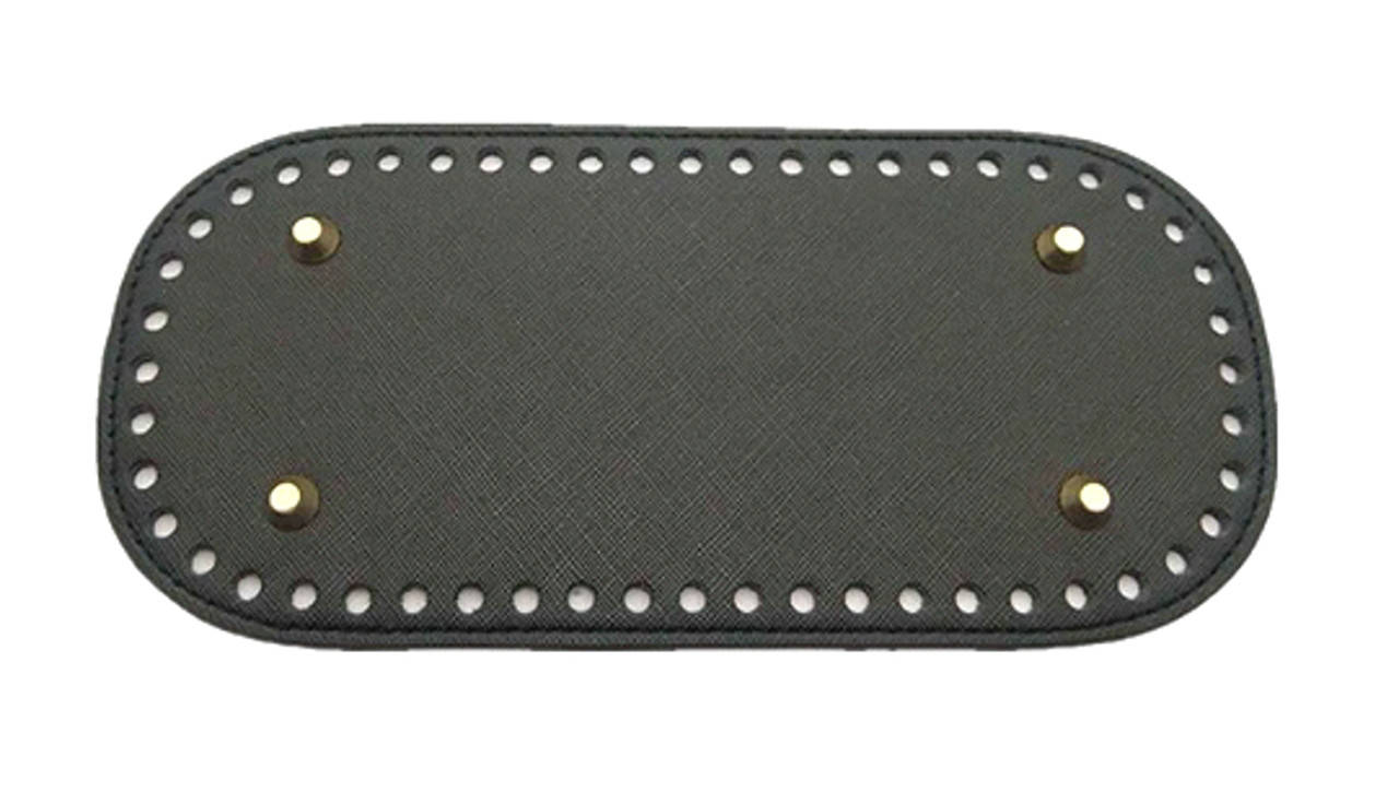 

Донышко сумки овальное 22*10 см черного цвета с 4 ножками, Бежевый