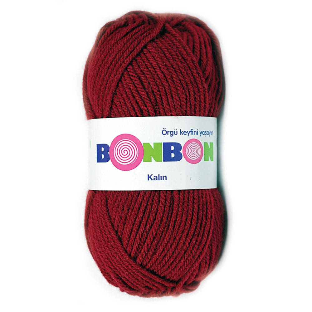 

100% акриловая пряжа (100г/135м) Nako Bonbon Kalin 98237(красный)