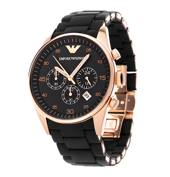

Наручные часы в стиле Emporio Armani ( black)