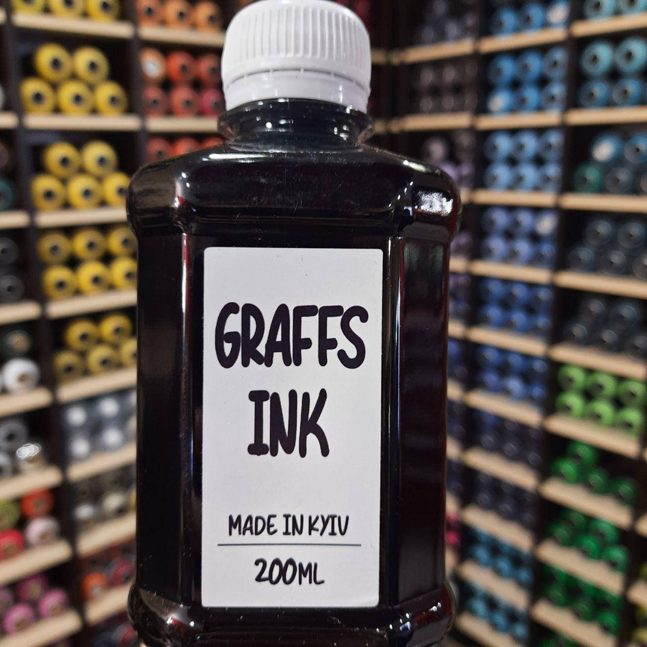 

Краска для маркеров Graffs Ink Black (Черный) 200ml