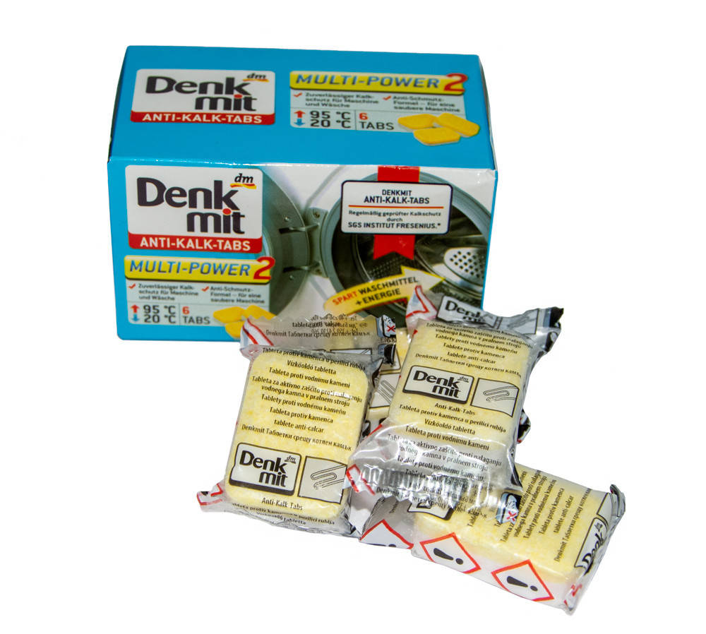 

Таблетки для чистки стиральной машины и удаления накипи Denkmit Anti Kalk Tabs
