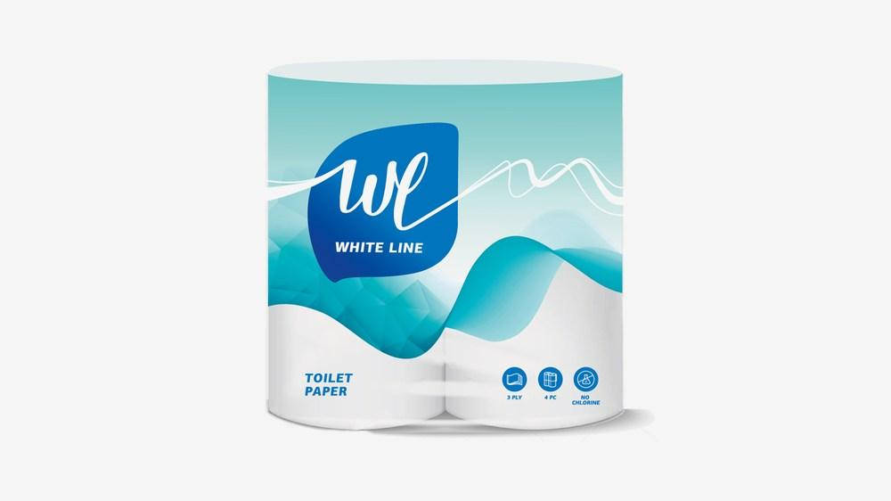 

Бумага туалетная White Line, 3 слоя, 16,25 м, 130 лист., 4 рул./упак., Белый