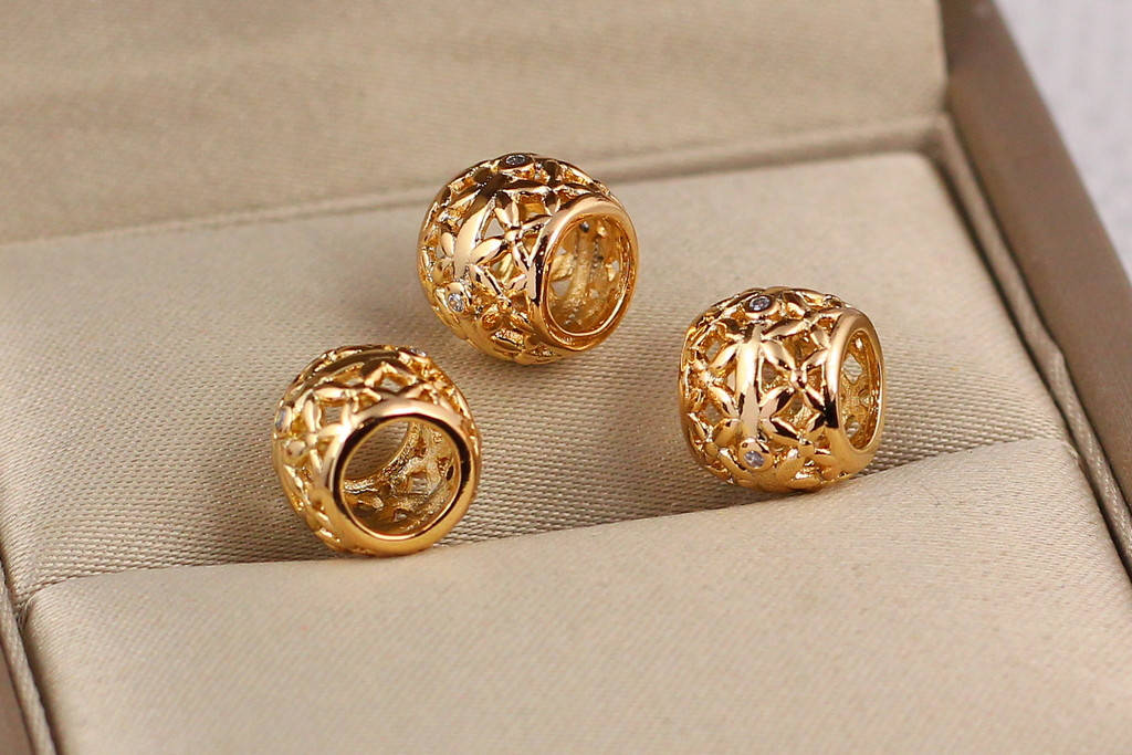 

Кулон шарм Xuping Jewelry золотая паутинка 8 мм золотистый
