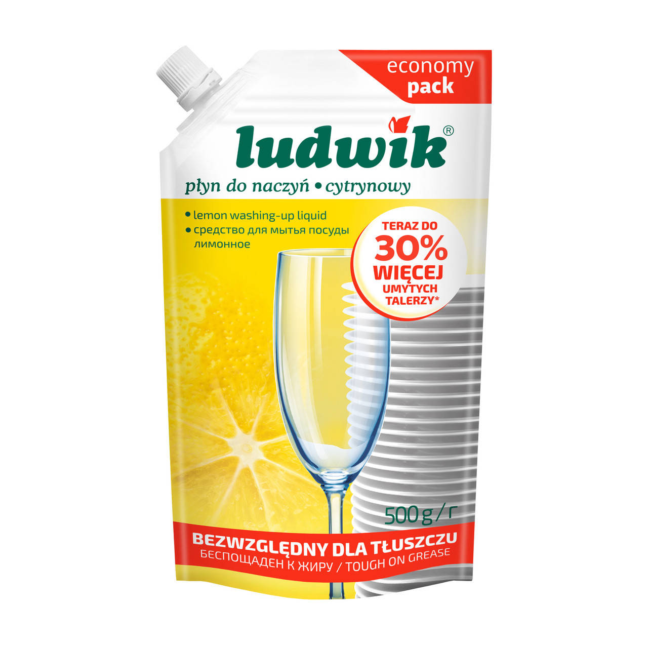 

Средство экопак для мытья посуды Ludwik экопак Лимон с экстрактом зеленого чая 500мл