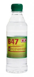 

Растворитель 647 WIN 0.35кг (0.5л)