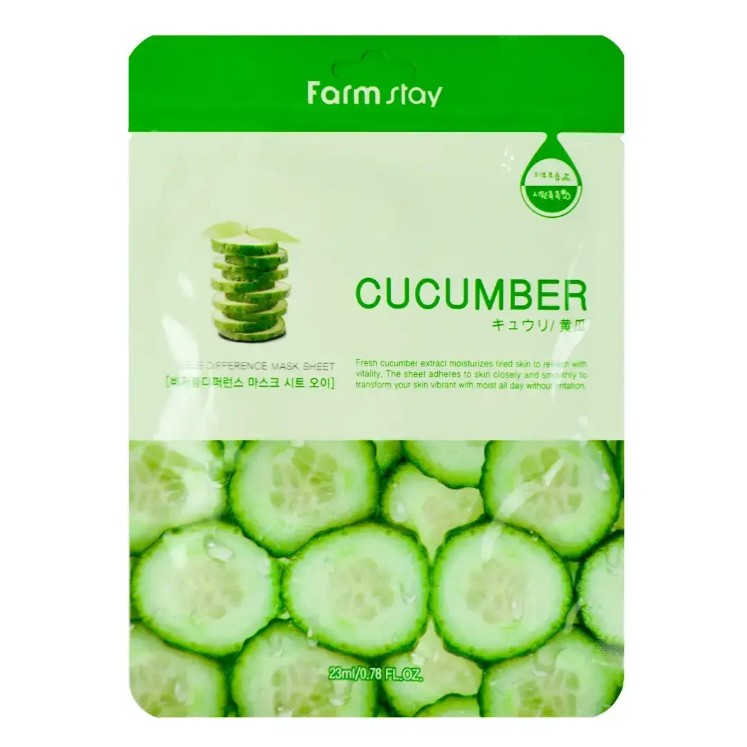 

Тканинна маска з огірком FARMSTAY Visible Difference Mask Sheet Cucumber