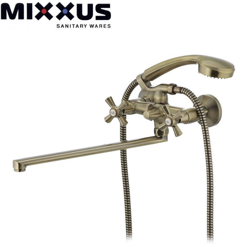 

Смеситель для ванной Mixxus Premium Retro 140 Бронза