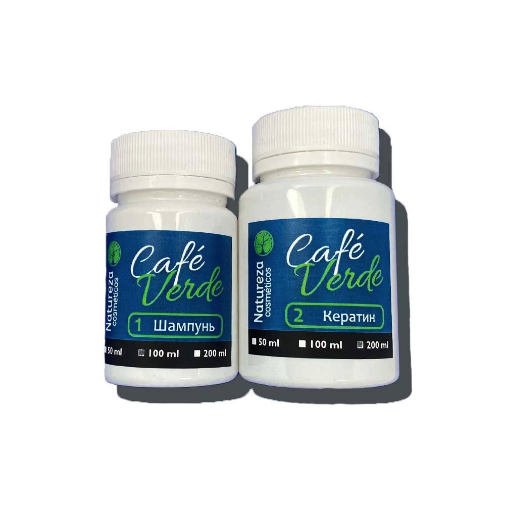 

Кератин Natureza Cafe Verde набор 100+200 мл