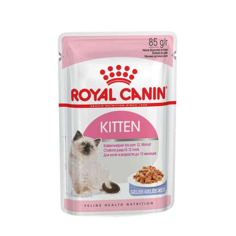 

Royal Canin Kitten Instinctive 85 г - Консервированный корм для котят (кусочки в желе)
