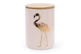 

Банка Фламинго 1.2л с бамбуковой крышкой,