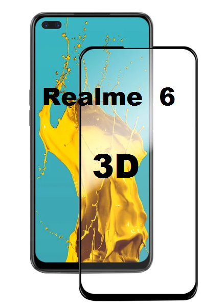 

Защитное стекло 3D для Realme 6 (реалми 6)