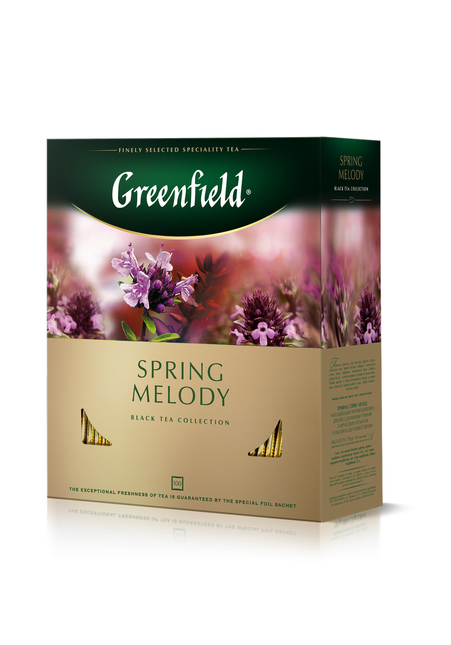 

/Чай черный 15г*100 пакет Spring Melody GREENFIELD