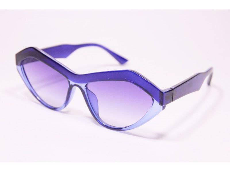 

Солнцезащитные очки в черно-синей оправе, Черный