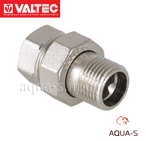 

Сгон резьбовый разъемный Valtec DN 3/4" конусная "американка" (VTr.341.N) Италия