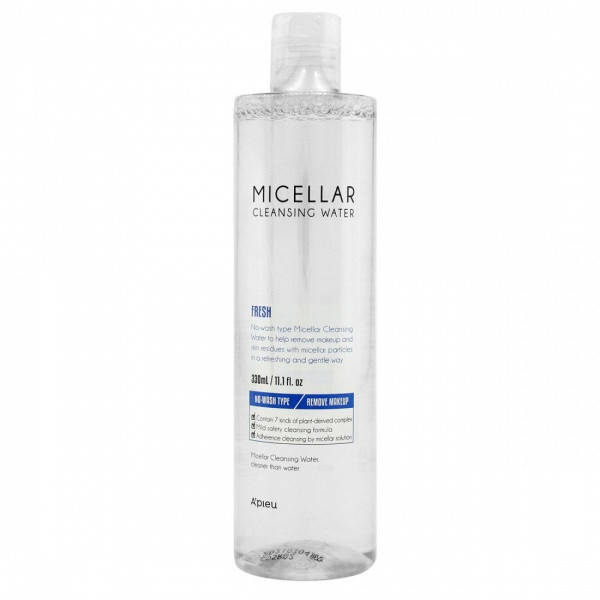 

Мицеллярная вода освежающая A'pieu Micellar Cleansing Water Fresh 300 мл (8809530066881)