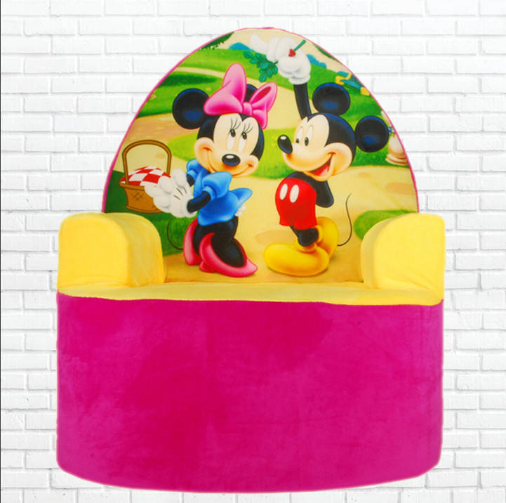 

Мягкое детское кресло "Микки Маус и Минни Маус" , плюшевое кресло, Mickey, 60 см.