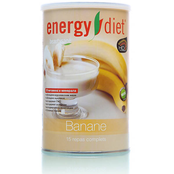 

Коктейль Банан Энерджи Диет Energy Diet HD банка заменитель питания для снижения веса Франция