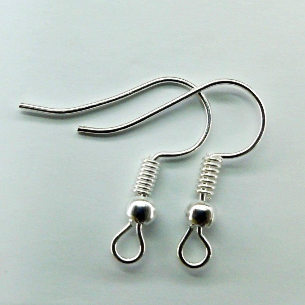 

(50шт) Швензы для сережек 20мм Цвет - Серебро ( СИНДТЕКС-0834)