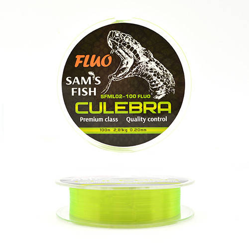

Леска "Culebra FLUO" 100м*0.2мм флуоресцентная SFML02-100FLUO