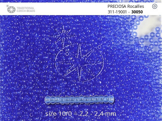 

31119/30050/10 Сапфир прозрачный чешский бисер Preciosa 1грамм