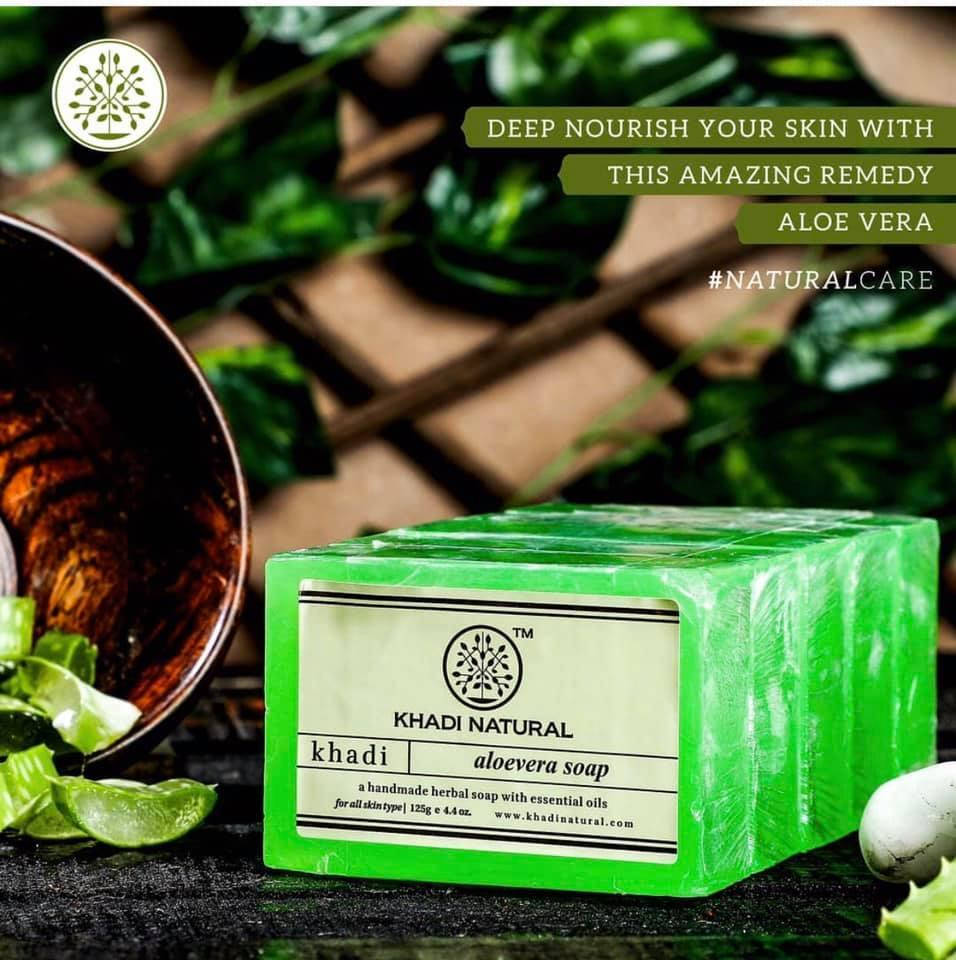 

Мило Кхаді Алое вера 115-125г, Khadi Natural Aloe vera Herbal Soap, Мыло Кхади Алое вера, Аюрведа Здесь
