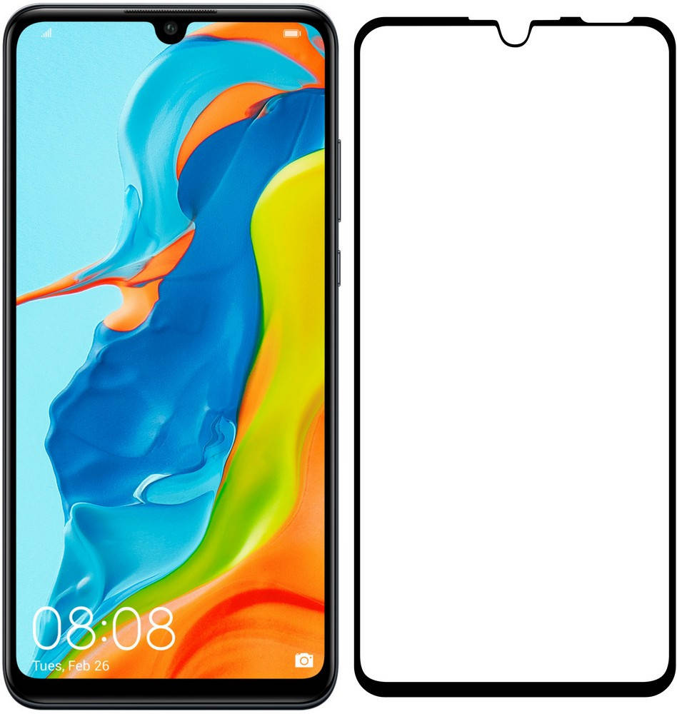 

5D стекло Huawei P30 Lite (Защитное Full Glue) (Хуавей П30 Р30 Лайт Лите), Черный