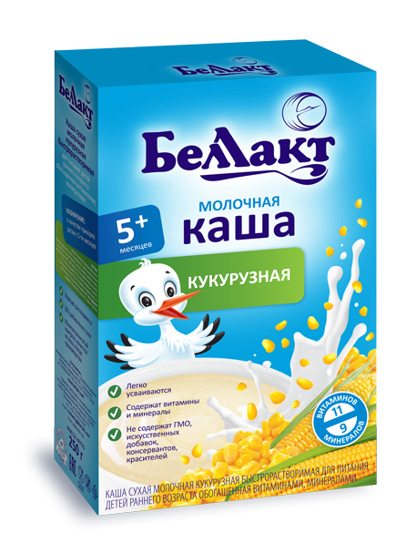 

Каша сухая молочная кукурузная быстрорастворимая для детского питания
