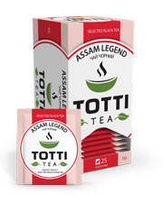 

Чай черный пакетированный Totti tea Легендарный Ассам 25 х 2 г
