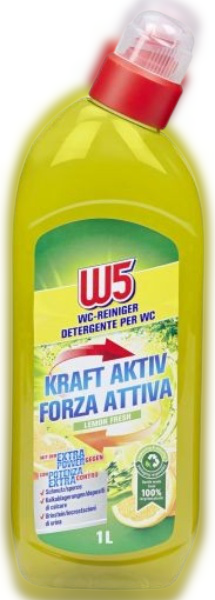 

Гель Лимон Актив для чистки унитазовW5 Kraft Aktiv Zitronen 1000 мл