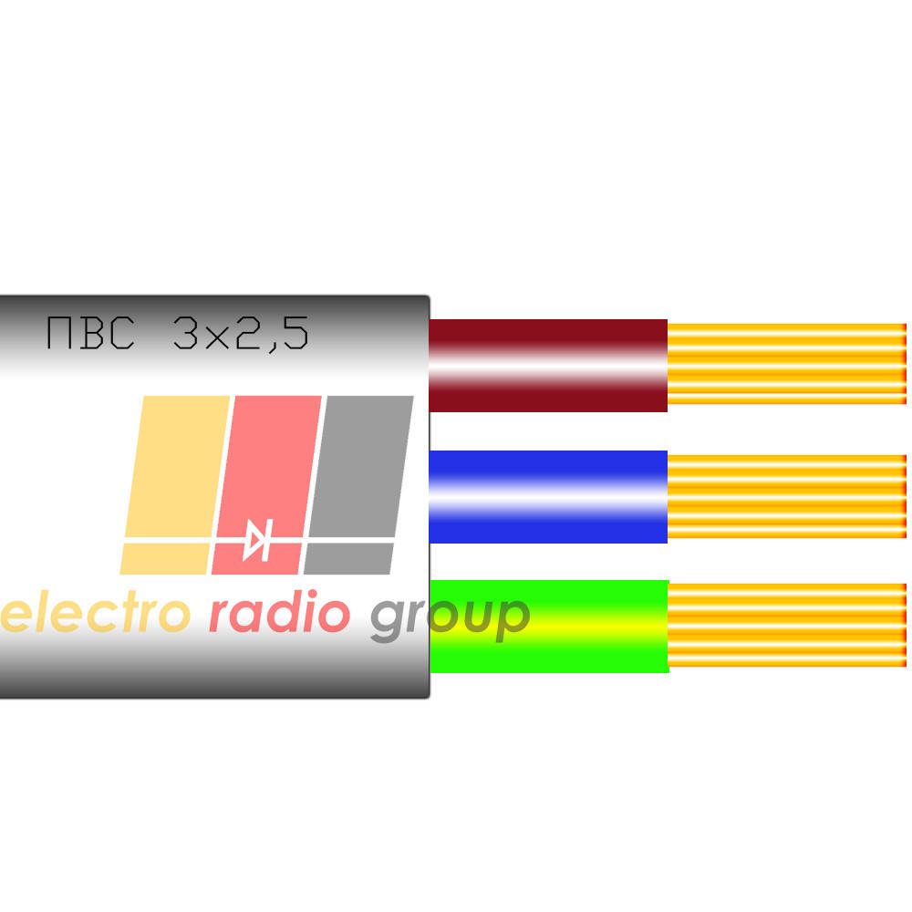 

Провід електричний ПВС 3х2,5