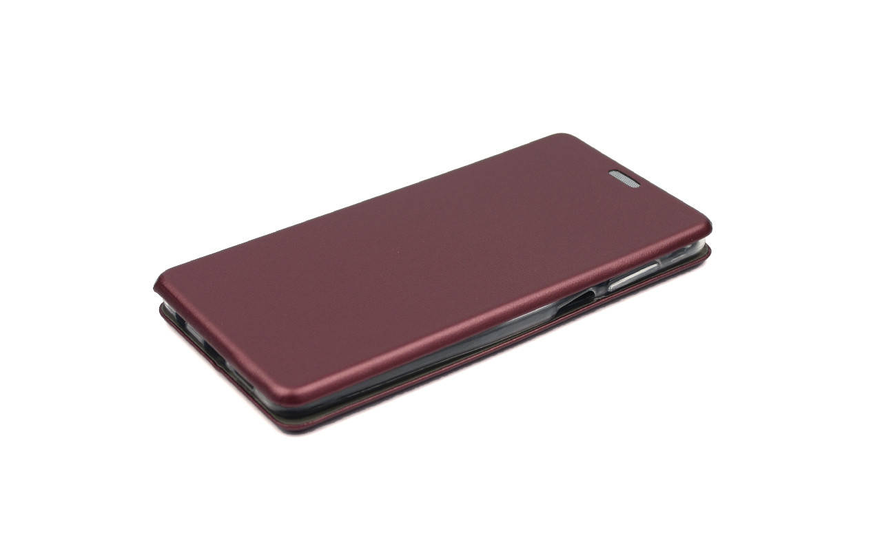 

Чехол книжка Level для Xiaomi Redmi Note 9 Pro Экокожа Бордовый