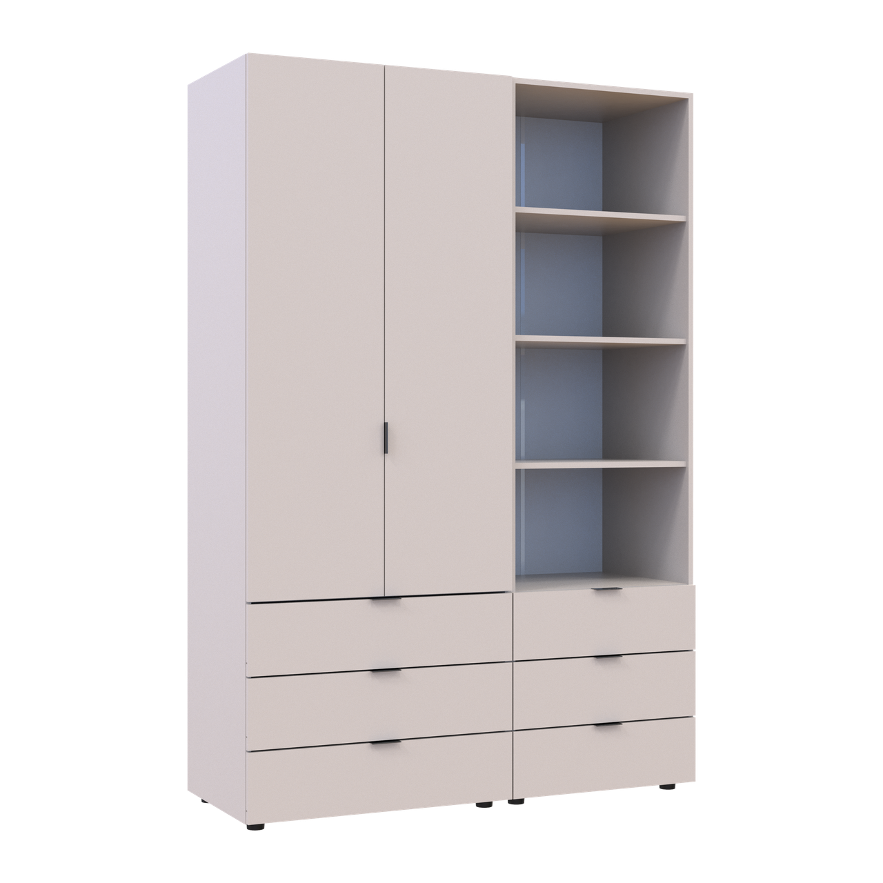 Шафа для одягу Doros Гелар Кашемір 2ДСП з пеналом 137.5х49.5х203.4 (42005174) 6