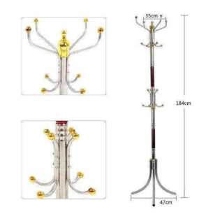 

Напольная вешалка для одежды тренога Coat Rack 16 крючков