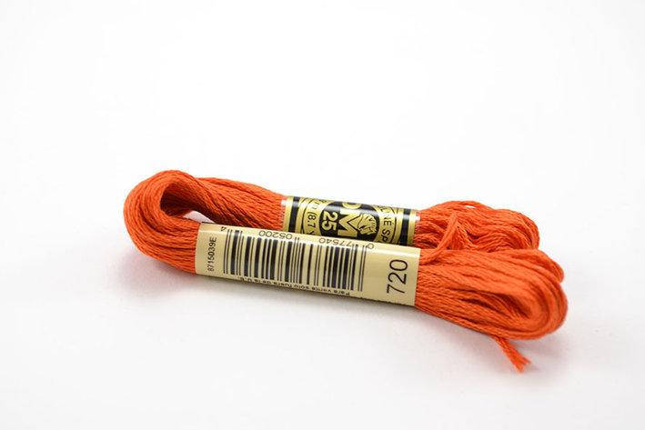 

Оранжевое Мулине DMC (ДМС) 720 номер. Нити для вышивания, Франция, оригинал., Оранжевый