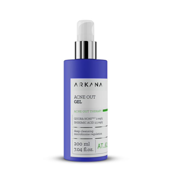 

Очищающий гель для жирной и комбинированной кожи с признаками акне Arkana Acne Out Gel
