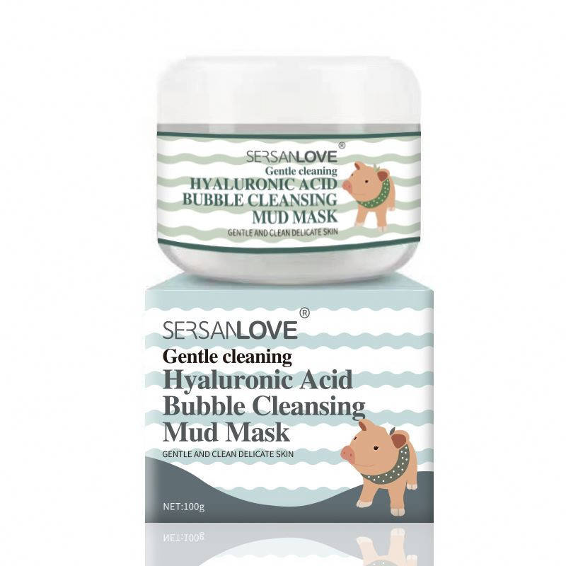 

Кислородная маска для лица с гиалуроновой кислотой Sersanlove Hyaluronic Acid Bubble Cleansing Mud Mask, 100г