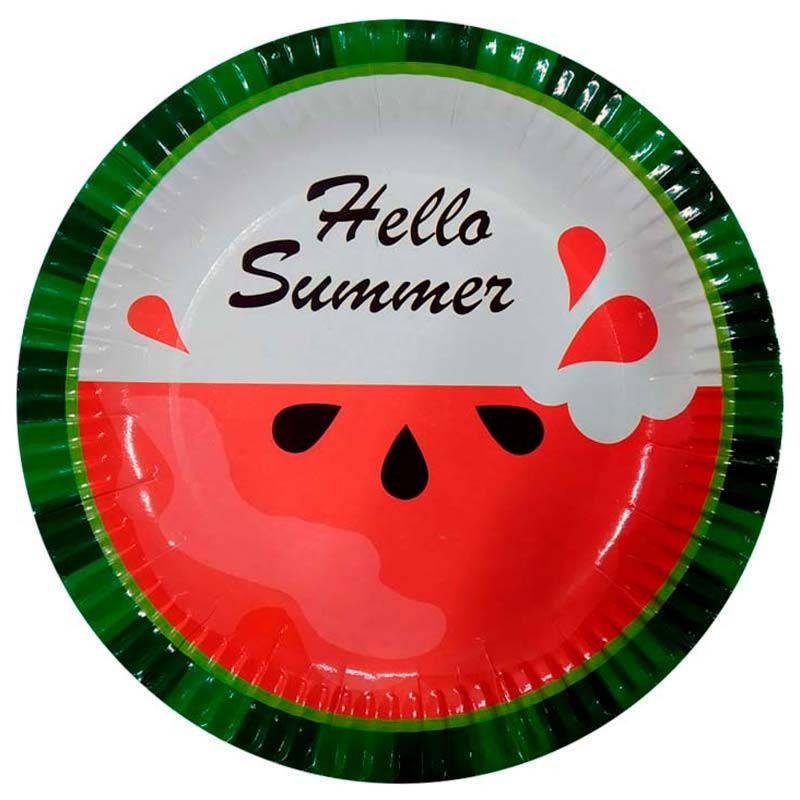 

Тарелки Арбуз 8шт/уп F-181870