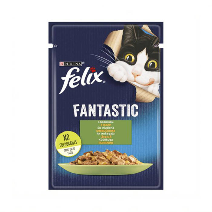 

Felix Fantastic с кроликом в желе 85 г