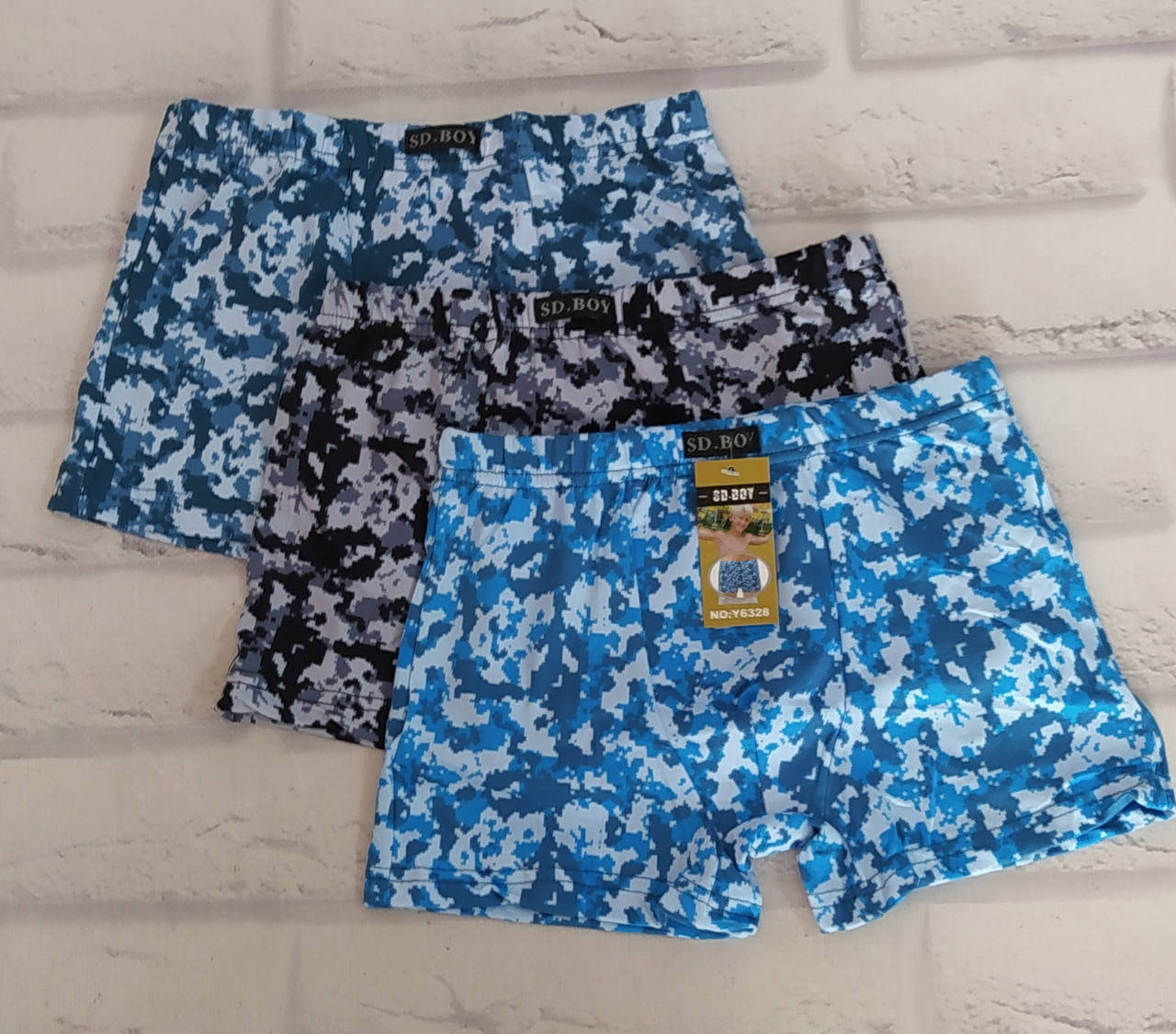 

Детские трусы на 6-8 лет для мальчика SD-BOY Y6327, Разные цвета