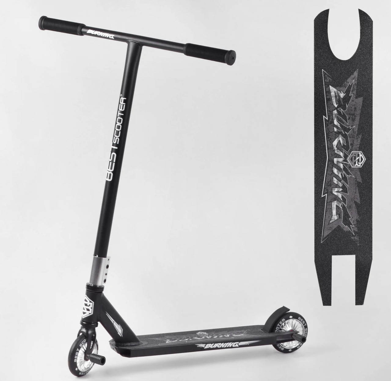 

Самокат трюковый 97974 "Best Scooter" черный 08205