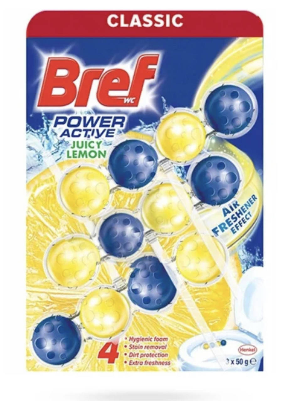 

Туалетний блок для Bref Classic Лимонна свіжість 3 * 50г