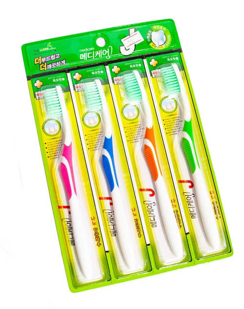 

Зубные щетки Medicare Jade Toothbrush Anti Blocking Effect 4 шт.