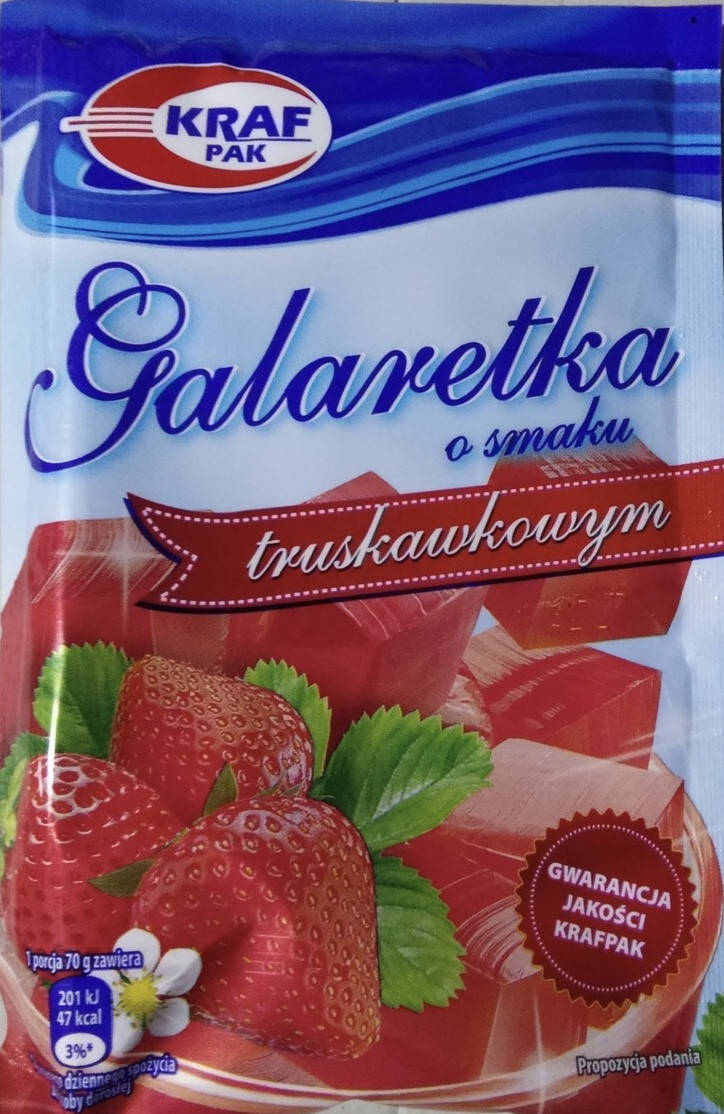 

Желе (Galaretka) зі смаком полуниці Kraw Pak Польща 70г
