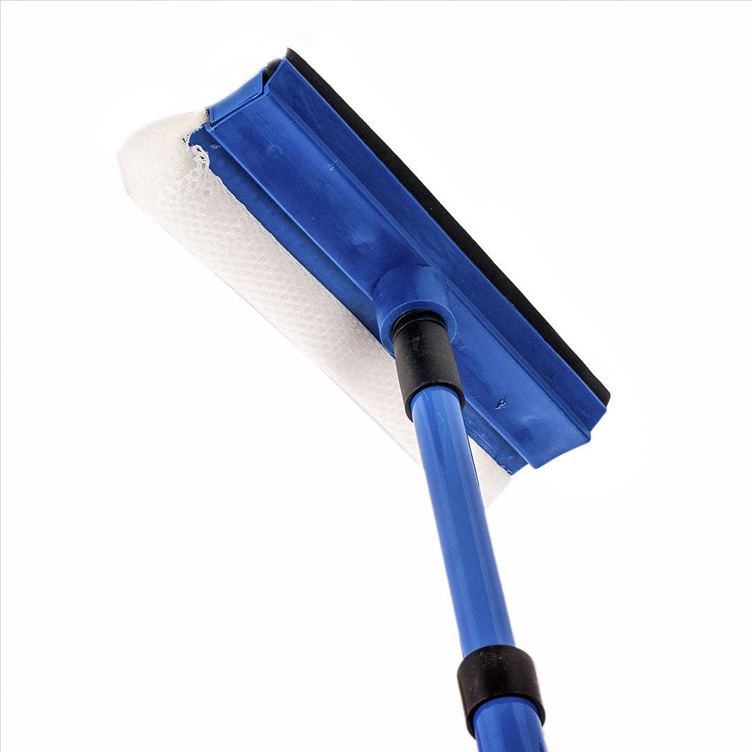 

Окномойка Time-to-clean с металлической телескопической ручкой 78 см с поролоном резиновый скребок (7703), Синий